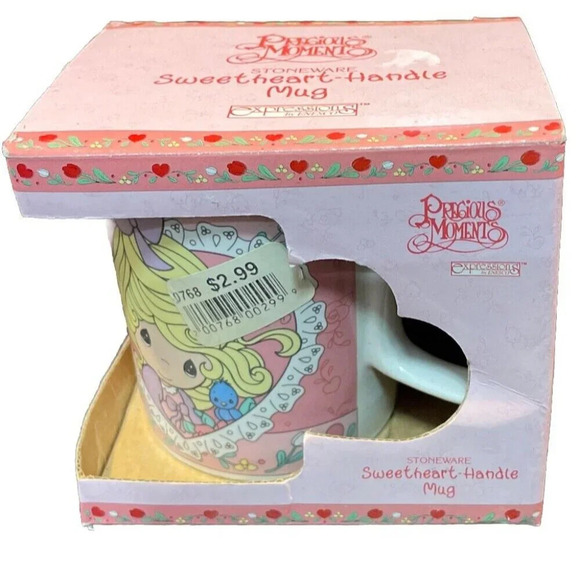 Vintage‎ 1997 Precious Moments Mug Heart Handle Cup You Are My Happiness NEW - Picture 1 of 8